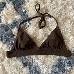 brown bikini top